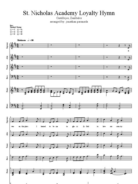ST. NICHOLAS ACADEMY HYMN Castillejos, .